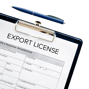 Service de licence d'exportation