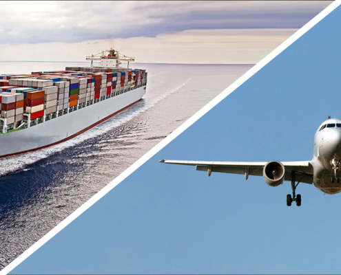 Airfreight or sea freight?