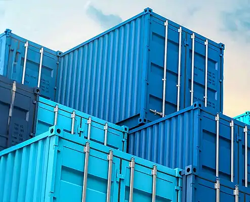 Cargo containers at Limajari Cargo port, showcasing logistics, freight, shipping, and transportation services for efficient cargo handling.